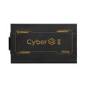 Enermax 750W CyberG II, ATX 3.1, 80+ GOLD, 2×PCIe, 5×SATA, 24-pina, 120mm ventilator