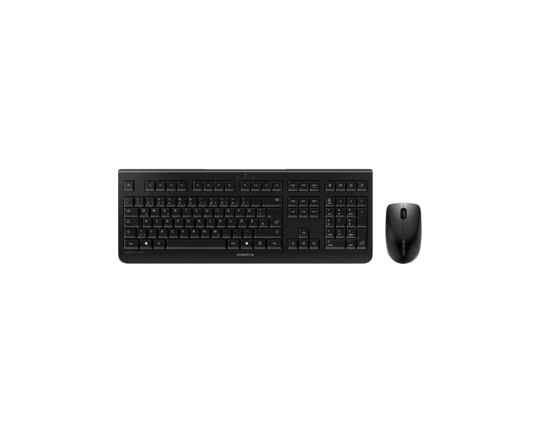Cherry DW 3000 bežična tipkovnica + miš, crna