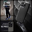 Spigen Core Armor, matte black - iPhone 16 Pro (ACS08157)