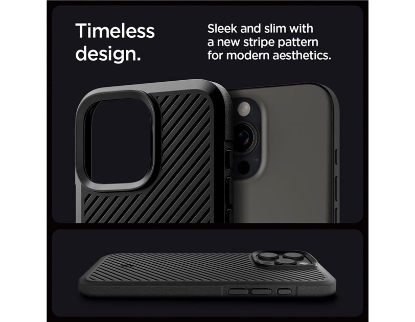 Spigen Core Armor, matte black - iPhone 16 Pro (ACS08157)