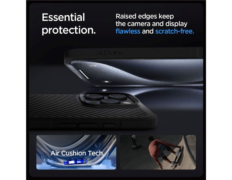 Spigen Core Armor, matte black - iPhone 16 Pro (ACS08157)