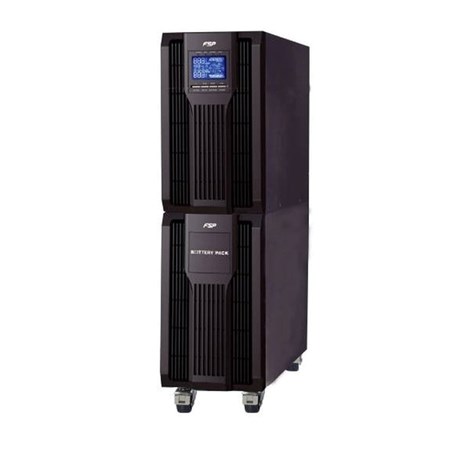 Fortron Source UPS Champ Tower 6000VA/5400W, On-line double conversion, USB, RS-232, EPO, 16×9Ah, LCD