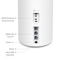 TP-Link Deco X20 4G+ AX1800 Whole-Home Mesh Wi-Fi 6, 574Mbps/1201Mbps (2.4GHz/5GHz), 802.11ax/ac/n/a/b/g, 2×G-LAN, Deco App