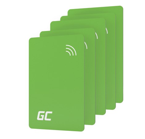 Green Cell (EVGCAKNFC5) set 5 NFC/RFID kartica HabuDen, pristupne kartice za EV HabuDen  