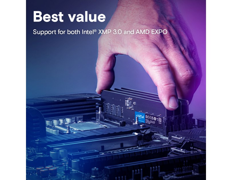 Crucial 16GB DDR5-4800 UDIMM CL40