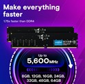 Crucial 16GB DDR5-5600 UDIMM CL46