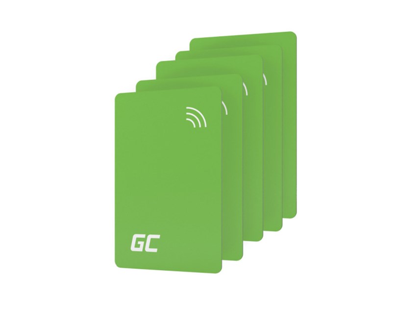 Green Cell (EVGCAKNFC5) set 5 NFC/RFID kartica HabuDen, pristupne kartice za EV HabuDen  