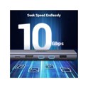 UGREEN 7-portni USB-C HUB na 1xUSB-A 3.2, 2xUSB-C 3.2, 1xSD/TF čitač memorijskih kartica, 1xUSB-C za napajanje, 1x HDMI, sivi