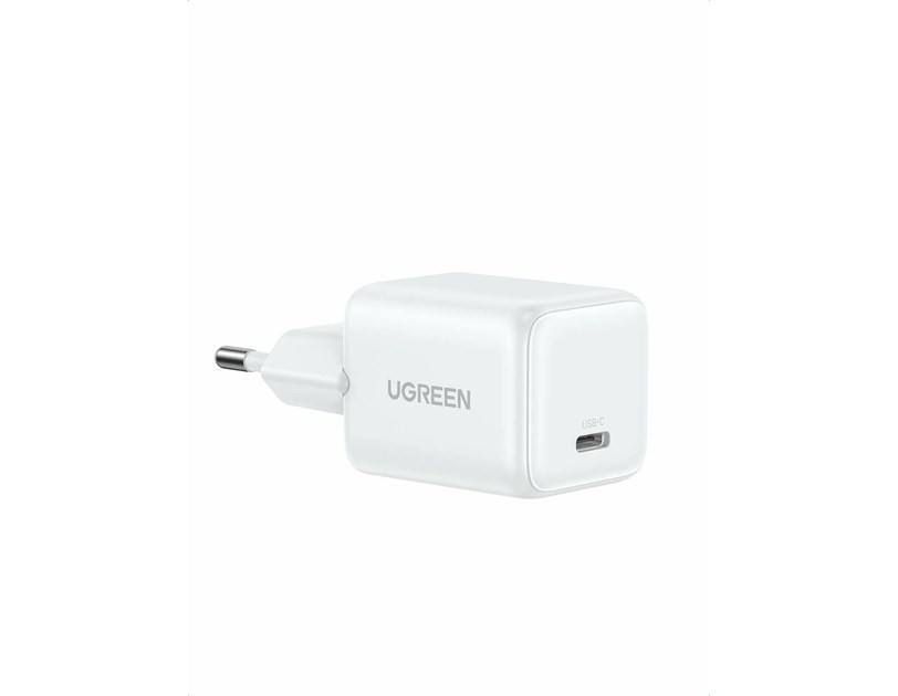 UGREEN zidni punjač 30W, USB-C, GaN, set, bijelii