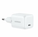 UGREEN zidni punjač 30W, USB-C, GaN, set, bijelii