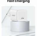 UGREEN zidni punjač 30W, USB-C, GaN, set, bijelii