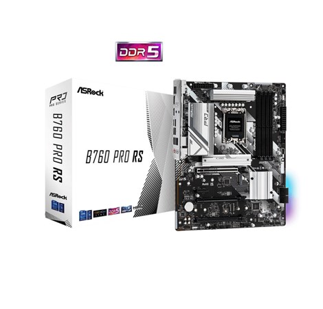 ASRock MB B760 PRO RS, S.1700, DDR5/7200MHz(OC), PCIe 5.0, 2.5 G-LAN, DP/HDMI, ATX