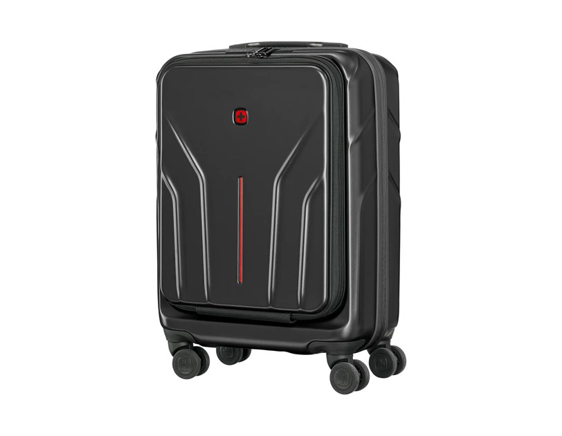 Wenger kofer Amplix Carry-On za ručnu prtljagu, odvojeni utor za prijenosnike do 16", crni