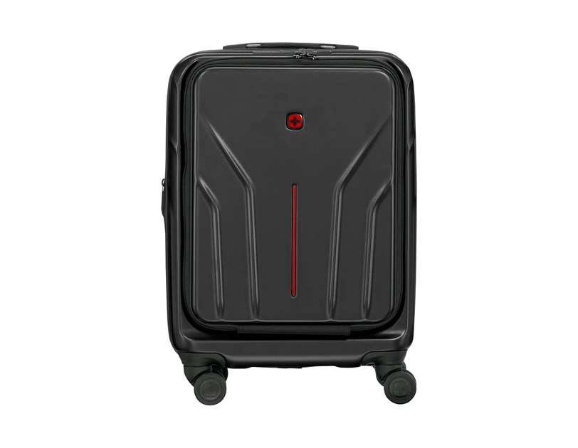 Wenger kofer Amplix Carry-On za ručnu prtljagu, odvojeni utor za prijenosnike do 16", crni