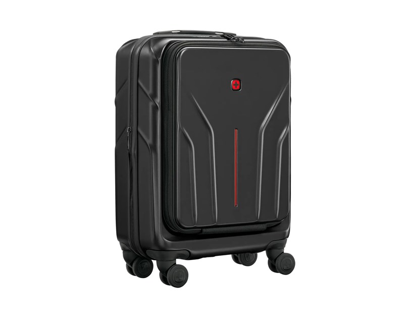Wenger kofer Amplix Carry-On za ručnu prtljagu, odvojeni utor za prijenosnike do 16", crni