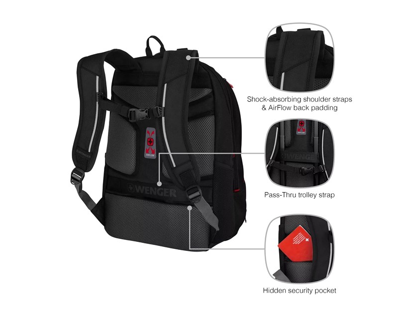 Wenger ruksak (poslovni) Carbon Pro za prijenosnike do 16", crni