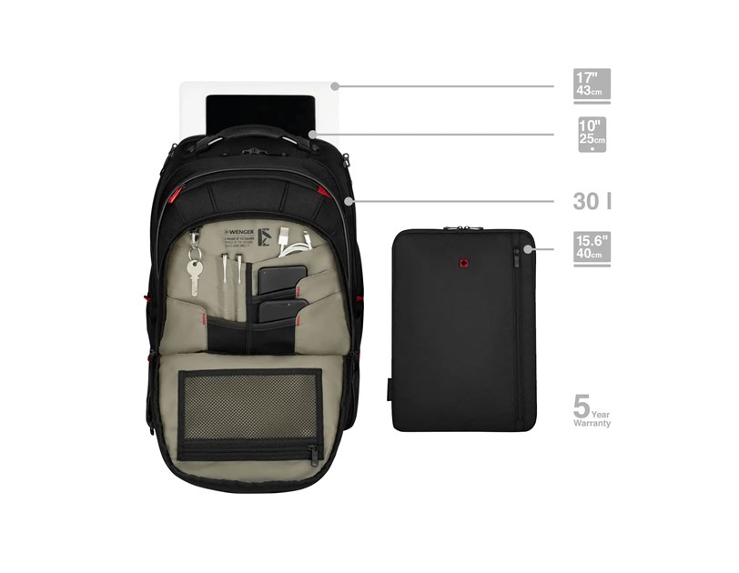 Wenger ruksak (poslovni) Carbon Pro za prijenosnike do 16", crni