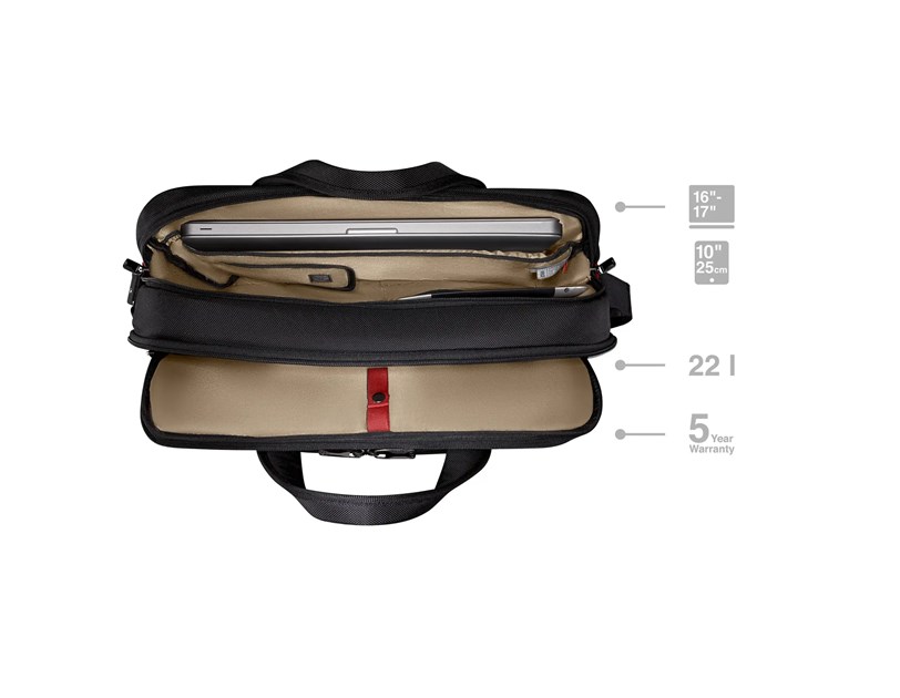Wenger torba Meteor Brief (poslovna) za prijenosnike do 17", crna