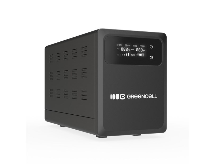 Green Cell UPS (UPSLPPC800) 800VA/500W, Pure Sinusoid, Line Interactive AVR, LCD
