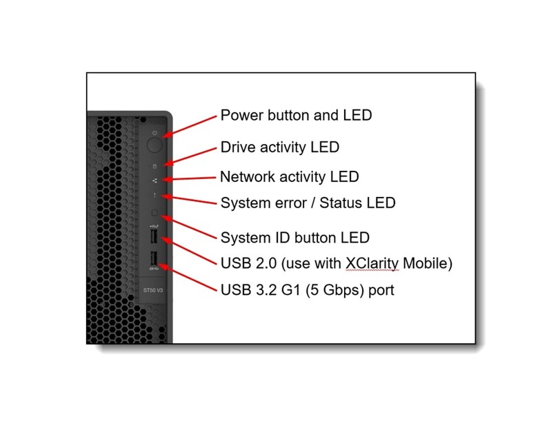 Lenovo ThinkSystem ST50 V3 Xeon E-2434 (4C 3.4GHz 12MB Cache/55W), SW RAID, 2x960GB VA 960GB Read Intensive SATA 6Gb NHS SSD, 1x32GB, 500W 94% Efficiency, No DVD, 3 year + Server 2025 Essentials
