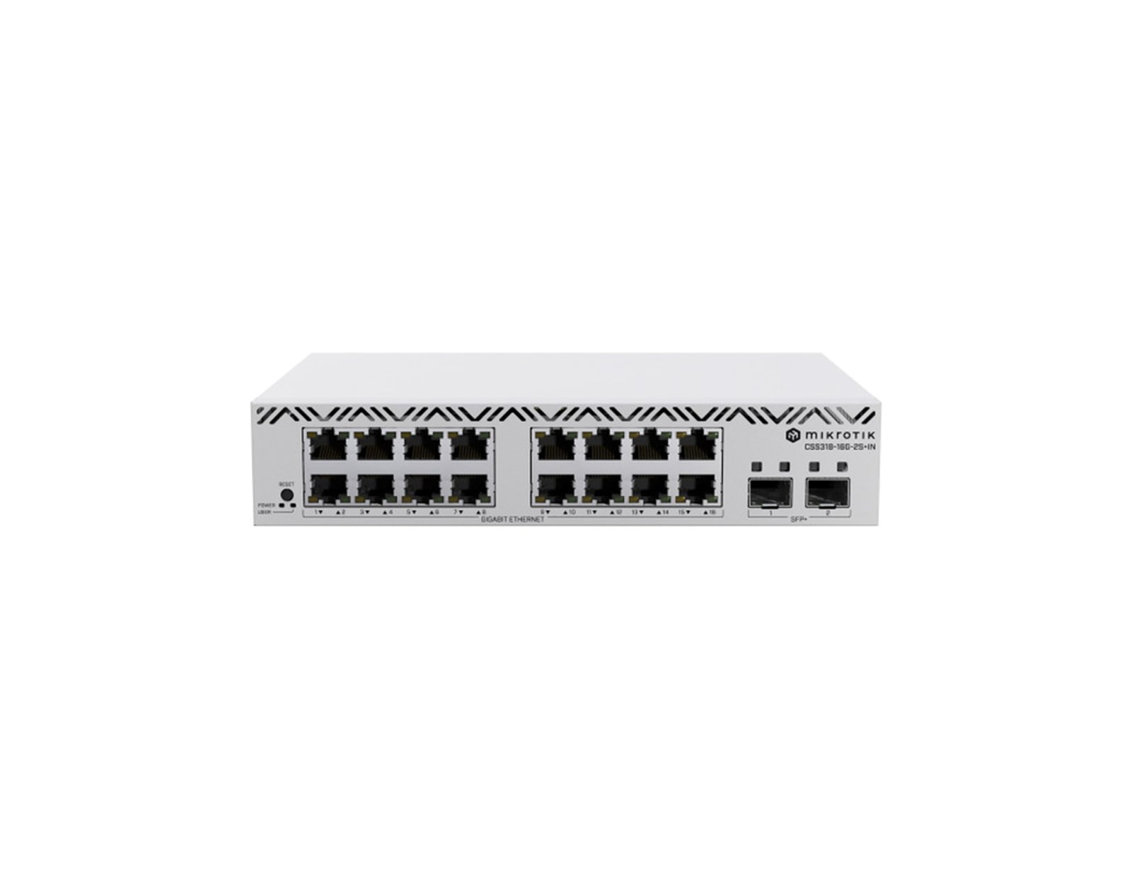 MikroTik CSS318-16G-2S+IN 16x Gigabit Ethernet ports, metalno kućište, SwOS