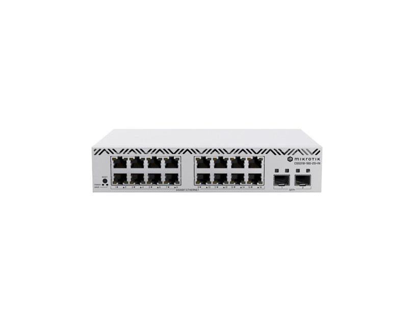 MikroTik CSS318-16G-2S+IN 16x Gigabit Ethernet ports, metalno kućište, SwOS