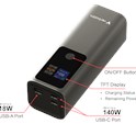 Verbatim Powerbank 27000mAH Charge 'n' Go 183W max, Dual USB-C® port, 1xUSB-A, Smart digital TFT display