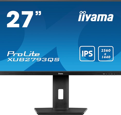 IIYAMA 27" XUB2793QS-B6 QHD (2560x1440) IPS 16:9, Pivot, HAS, 100Hz, 250 cd/m2, 1300:1, HDMI/DP, zvučnici, crni