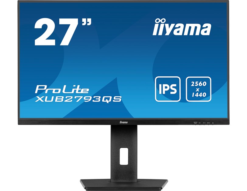 IIYAMA 27" XUB2793QS-B6 QHD (2560x1440) IPS 16:9, Pivot, HAS, 100Hz, 250 cd/m2, 1300:1, HDMI/DP, zvučnici, crni