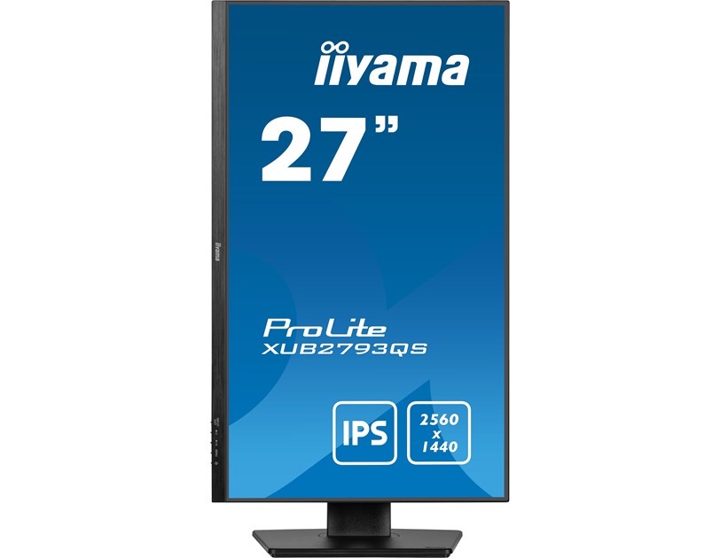 IIYAMA 27" XUB2793QS-B6 QHD (2560x1440) IPS 16:9, Pivot, HAS, 100Hz, 250 cd/m2, 1300:1, HDMI/DP, zvučnici, crni