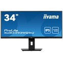 IIYAMA 34" XUB3493WQSU-B5 UWQHD (3440×1440) 21:9 ADS-IPS, 75Hz, 4ms, 400cd/m2, HDMI×2/DP, USB3.0×2, Pivot, PiP, zvučnici, crni