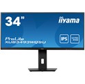 IIYAMA 34" XUB3493WQSU-B5 UWQHD (3440×1440) 21:9 ADS-IPS, 75Hz, 4ms, 400cd/m2, HDMI×2/DP, USB3.0×2, Pivot, PiP, zvučnici, crni