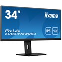 IIYAMA 34" XUB3493WQSU-B5 UWQHD (3440×1440) 21:9 ADS-IPS, 75Hz, 4ms, 400cd/m2, HDMI×2/DP, USB3.0×2, Pivot, PiP, zvučnici, crni