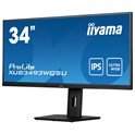 IIYAMA 34" XUB3493WQSU-B5 UWQHD (3440×1440) 21:9 ADS-IPS, 75Hz, 4ms, 400cd/m2, HDMI×2/DP, USB3.0×2, Pivot, PiP, zvučnici, crni