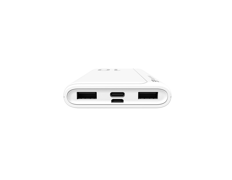 Silicon Power Powerbank GP15, 10000mAh, 10.5W, 2×USB-A/1×USB-C/Micro USB, bijeli