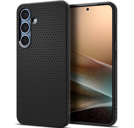 Spigen Liquid Air, matte black - Samsung Galaxy S25 (ACS09000)