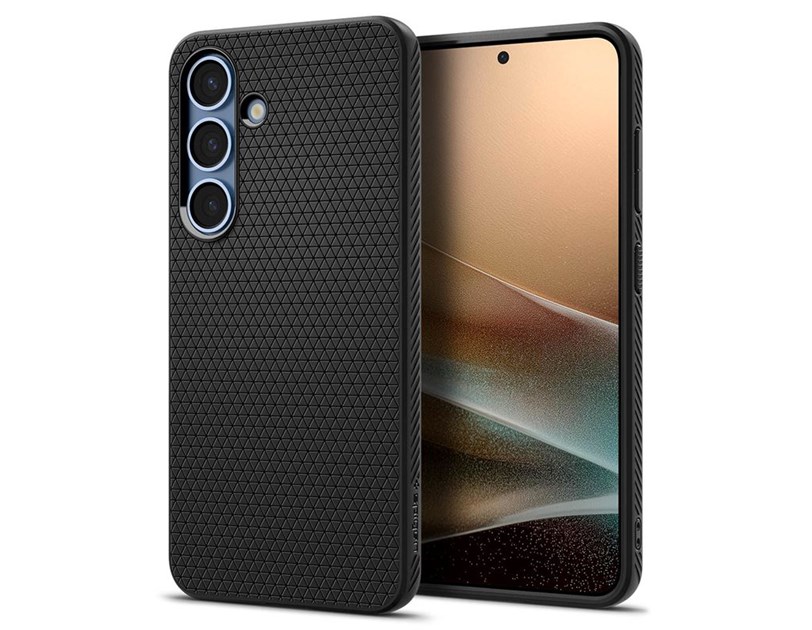 Spigen Liquid Air, matte black - Samsung Galaxy S25 (ACS09000)