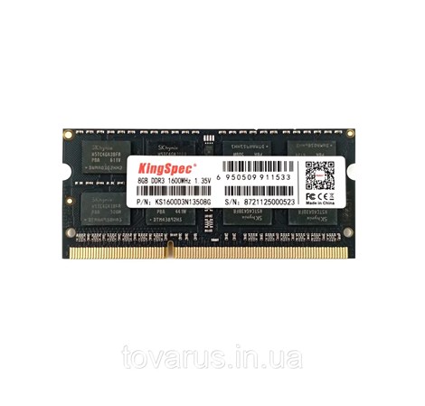 Kingspec SO-DIMM 8GB DDR3L 1600MHz