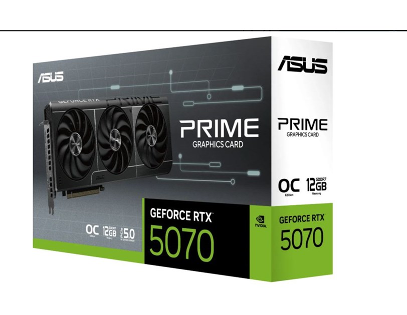 Asus PRIME GeForce RTX 5070 OC Edition 12GB GDDR7, PCIe 5.0, HDMI/3×DP