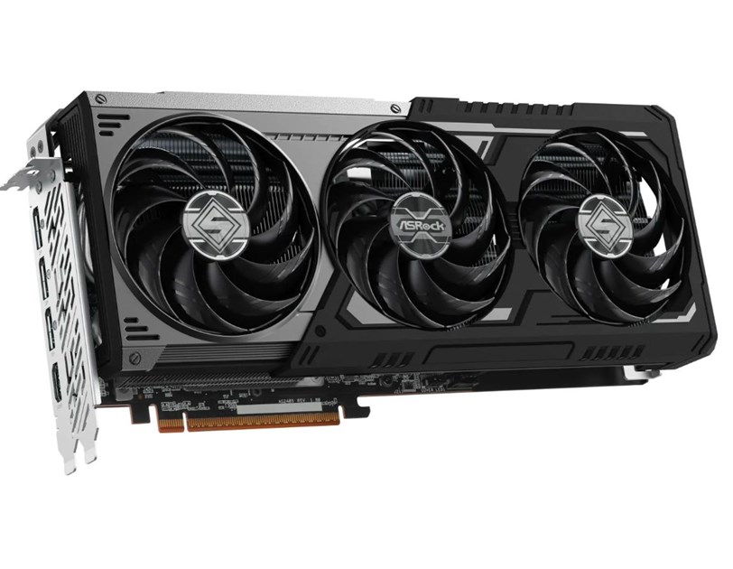 Asrock Radeon RX 9070 XT Steel Legend Dark 16GB GDDR6, 1×HDMI/3×DP