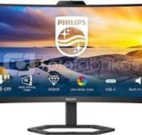 Philips 34" 34E1C5600HE/00 WQHD (3440x1440) VA curved 21:9, 5MP built-in webcam, HAS+tilt, 300 cd/m2, 3000:1, 1xHDMI, 1xDP, 1xUSB-C, 4xUSB-A, zvucnici 5W x 2, crni