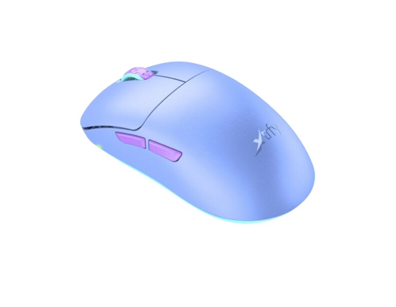 Cherry XTRFY M8 bežični igraći miš, 21000 cpi, USB, purple mint