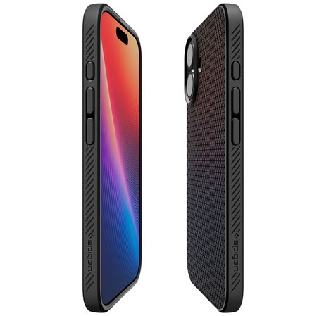 Spigen Liquid Air, matte black - iPhone 17