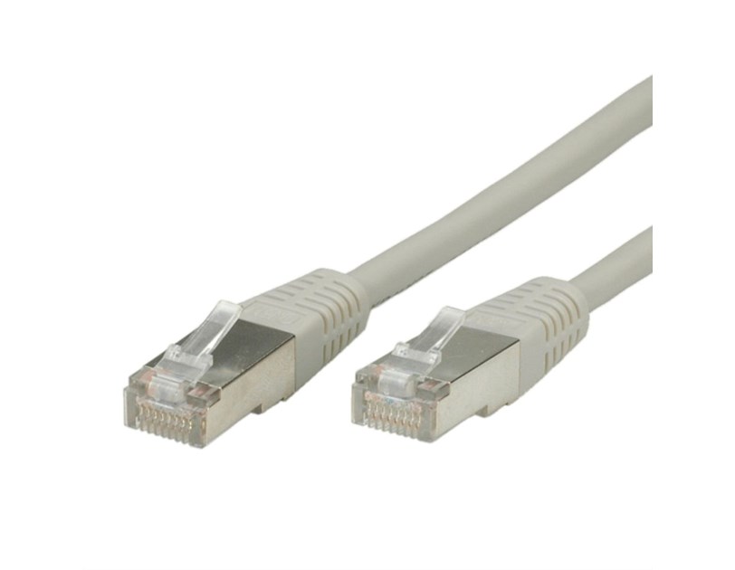 Roline VALUE S/FTP (PiMF) mrežni kabel oklopljeni Cat.6, 5.0m, sivi