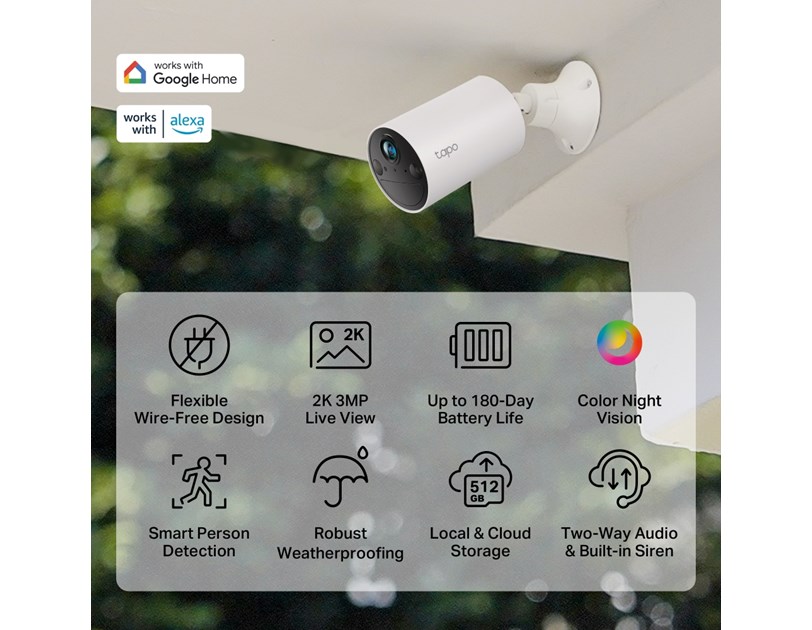 TP-Link Tapo C410 kameraSmart Wire-Free Indoor/Outdoor Security Camera