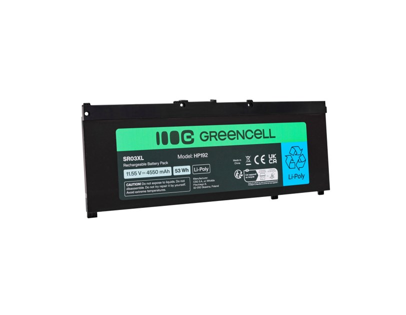 Green Cell (HP191) SR03XL baterija 4550 mAh, 11.4V, za HP Pavilion Gaming 15
