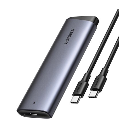 UGREEN vanjsko kućište CM767, SSD M.2 2230-2280 B&M-Key, NVMe, USB C 3.2, 10 Gbps, srebrno