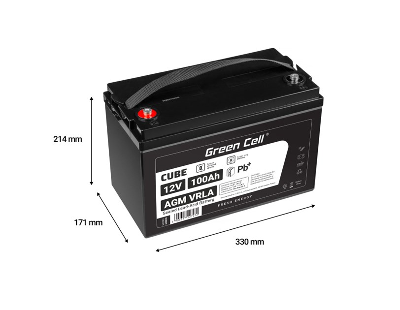 Green Cell (AGM30) baterija AGM 12V/100Ah