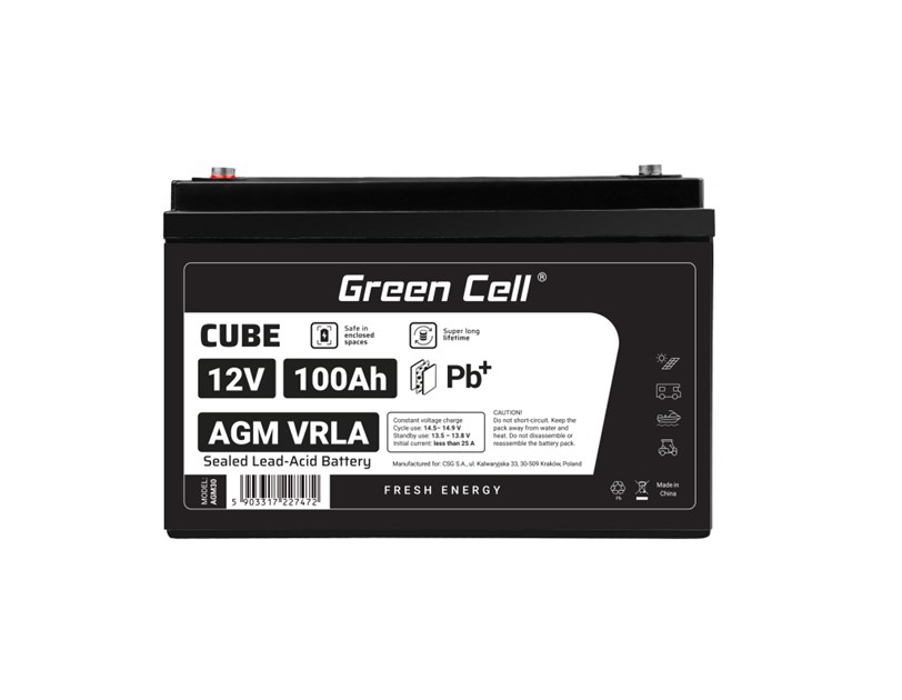 Green Cell (AGM30) baterija AGM 12V/100Ah