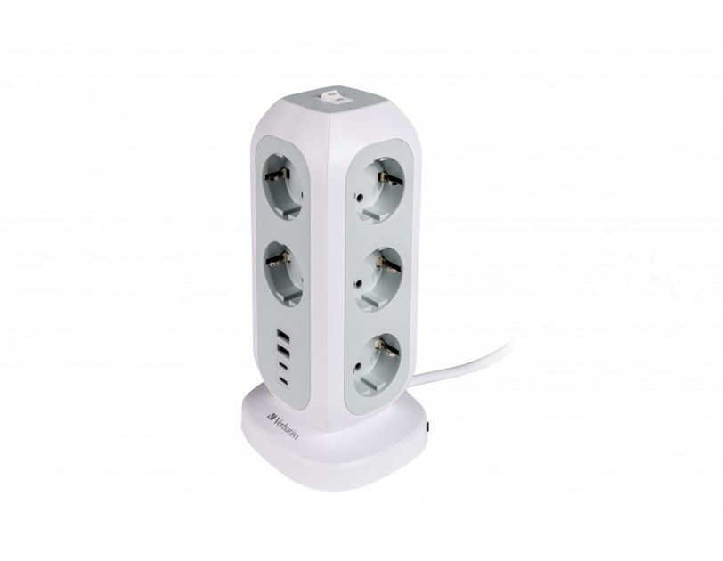 Verbatim EU Power Tower EUPT-01 11xAC / 2xUSB / 2xType-C